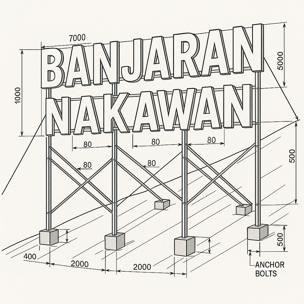 Structural Design of Signboard